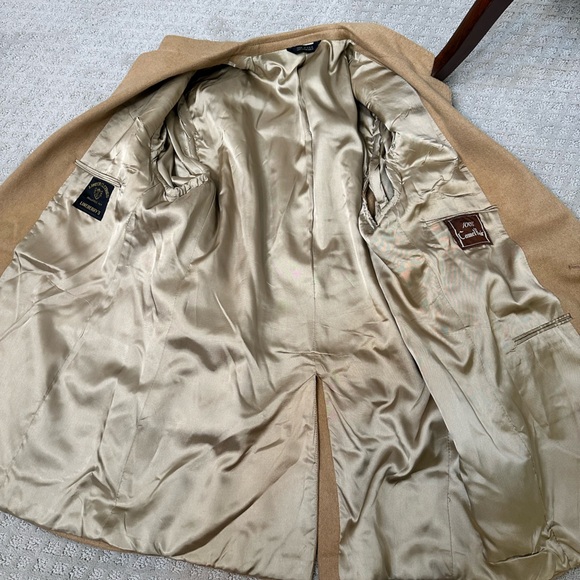 Size 40 tan Camel Hair collared blazer by Linden Clothes Lineberry’s sport coat - Picture 7 of 10
